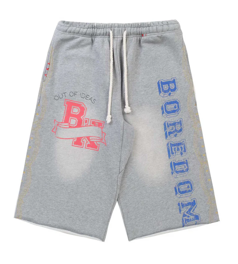 Boredom Kills Collegiate Sweatshorts Grey
