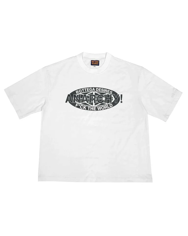 Bottega Desires Reconstructed Anarchy Tee White