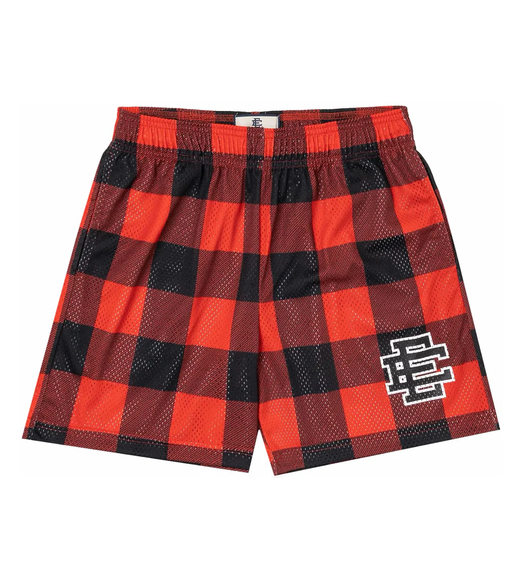 Eric Emanuel Basic Shorts Buffalo PlaidRed