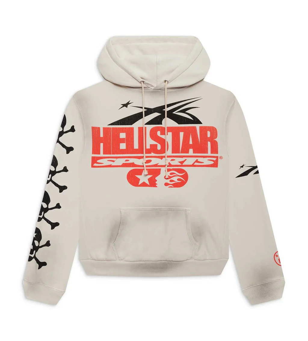 Hellstar Sports Beat Us Hoodie White
