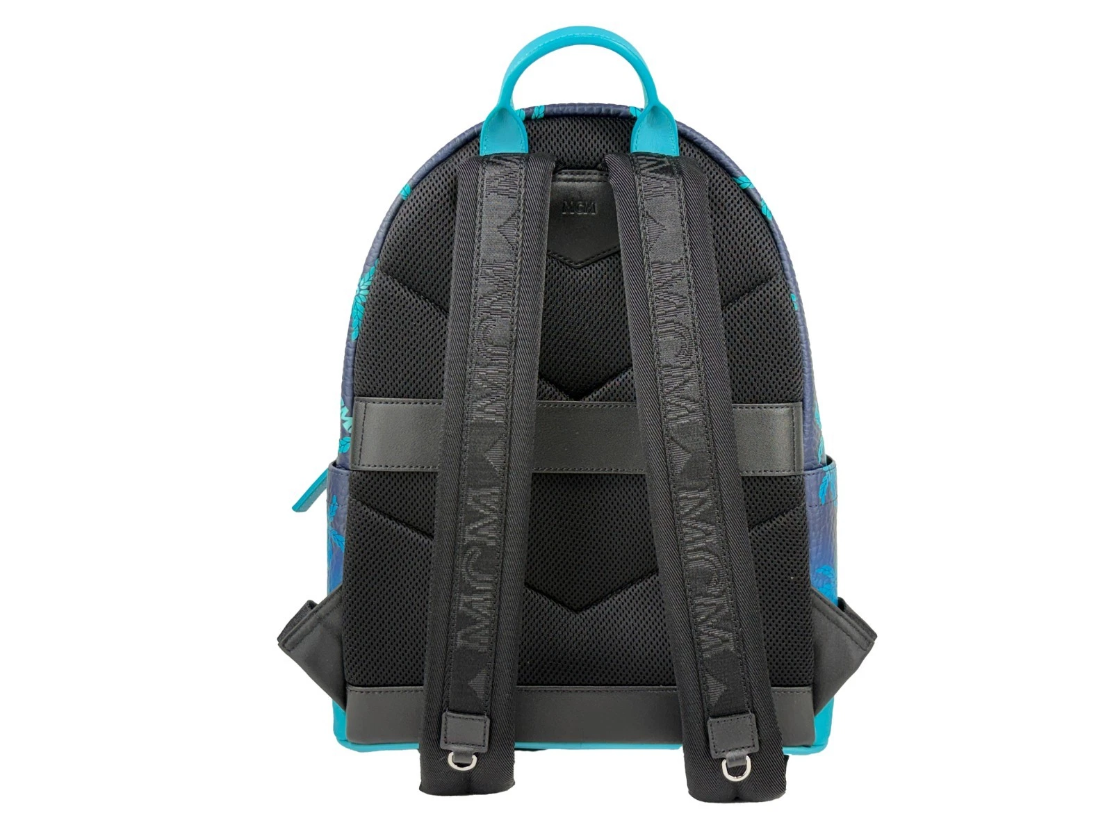MCM Stark Palm Tree Leather Backpack Bookbag