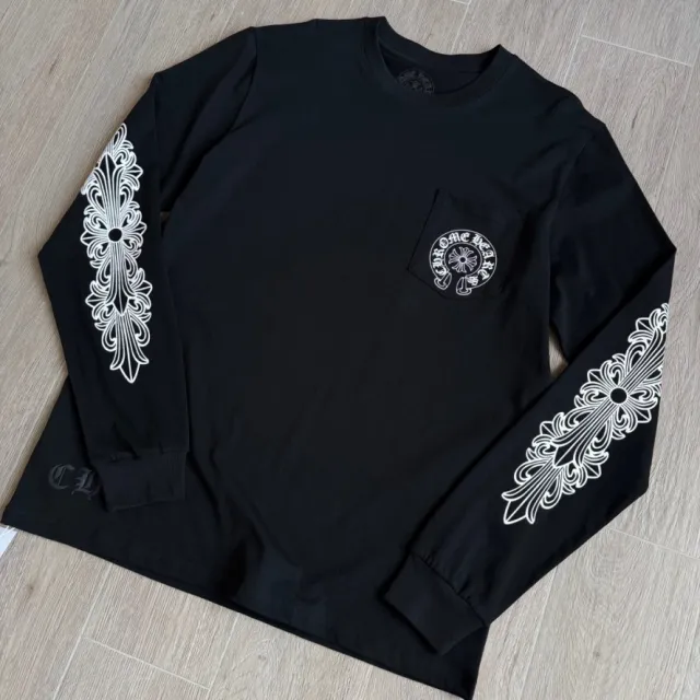 Chrome Hearts Black Sleeve T-Shirt