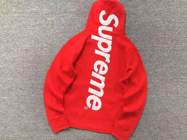 Supreme Satin Appliqué Hooded Sweatshirt